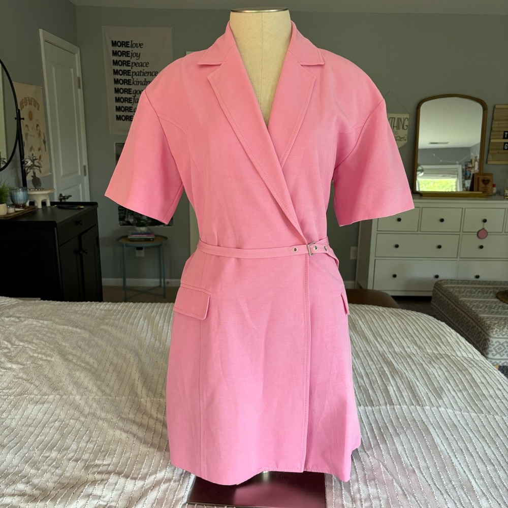 Zara Pink Blazer Dress